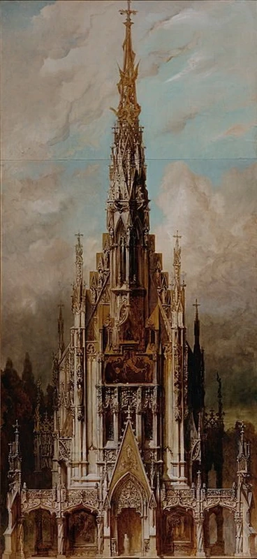 Chiesa funeraria gotica di San Michele, facciata a torre - Österreichische Galerie Belvedere